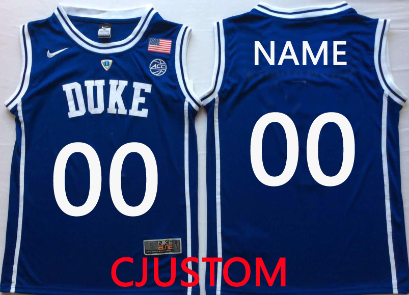 Custom NCAA Men Duke Blue Devils Blue Men NCAA Jerseys->jacksonville jaguars->NFL Jersey